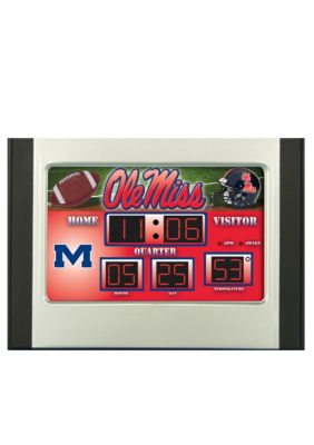 Evergreen Ole Miss Rebels Scoreboard Alarm Clock