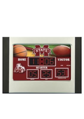 Evergreen Mississippi State Bulldogs Scoreboard Alarm Clock