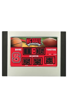 Evergreen NC State Wolfpack Scoreboard Alarm Clock
