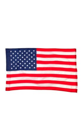 Evergreen American Regular Size Applique Flag