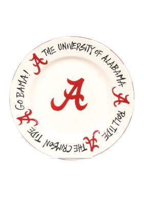 Magnolia Lane Alabama Crimson Tide Round Plate