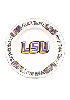 Magnolia Lane LSU Tigers Round Plate