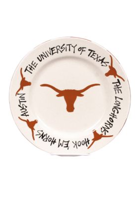 Magnolia Lane Texas Longhorns Round Plate
