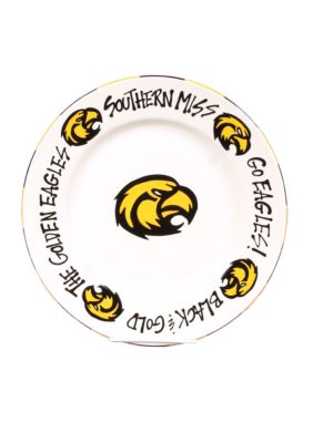 Magnolia Lane Southern Miss Golden Eagles Round Plate
