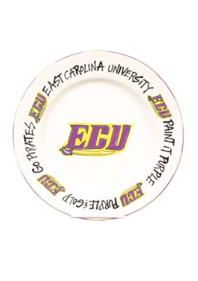 Magnolia Lane East Carolina Pirates Round Plate