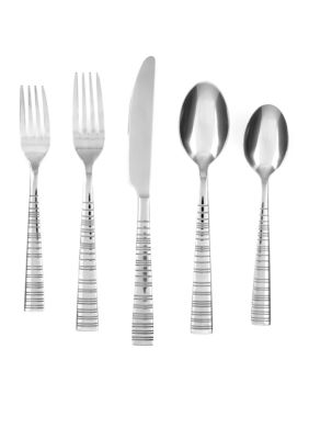 Cambridge Silversmiths Vertex Mirror 20-piece Flatware Set