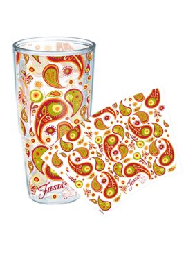 Fiesta Tervis Sunny Paisley Tumbler 24-oz.