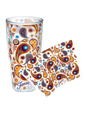 Fiesta Tervis Mediterranean Paisley Tumbler 24oz