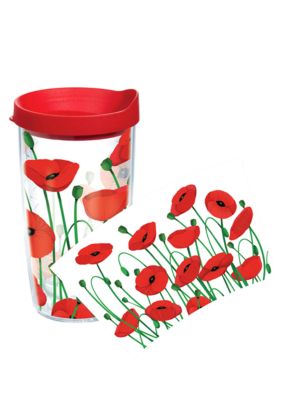 Tervis Tumbler Poppies 16-oz. Tumbler with Red Travel Lid 