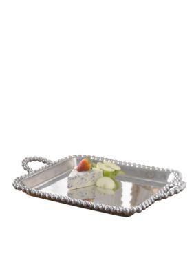 Biltmore For Your Home Big Bead Handle Serving Tray