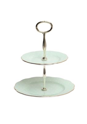New Country Rose 2 Tier Dessert Server