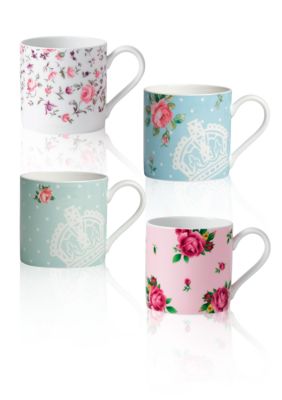Royal Albert New Country Rose Modern Mug Set of 4