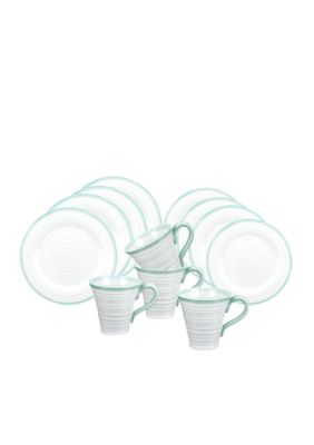 Portmeirion Sophie Conran Carnivale 12-piece Set Celadon