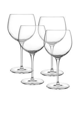 Luigi Bormioli Allegro Set of 4 Burgundy Wine Glasses
