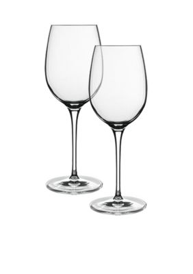 Luigi Bormioli Set of 2 Soft White Wine Glasses