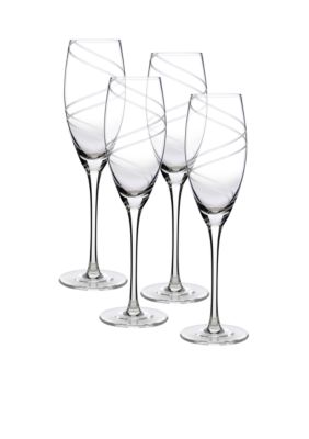 Luigi Bormioli Set of 4 Aspen Flutes