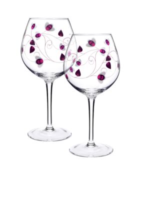 Luigi Bormioli Set of 2 Purple Balloons - Online Only