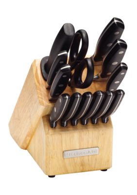 KitchenAid Triple Riveted 14 Piece Cutlery Set with Steak Block