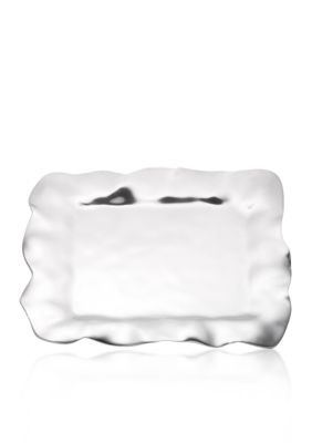 Lenox Organics Ruffle Rectangular Tray - Online Only