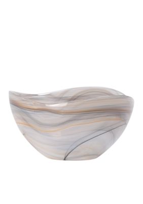 Vietri Alabaster Glass Deep Serving Bowl