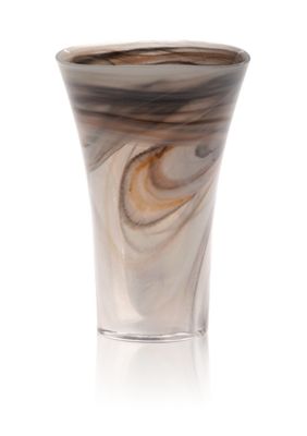 Vietri Alabaster Glass Taupe Small Vase