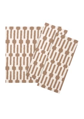 Vietri Taupe Links Napkin