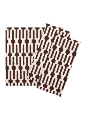 Vietri Chocolate Links Napkin