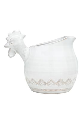 Bellezza White Rooster Pitcher