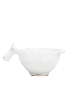 Bellezza White Bowl with Cow Head