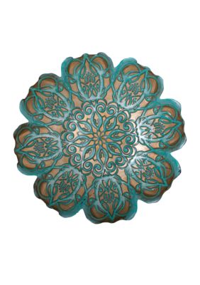 Vietri Damask Glass Large Bowl