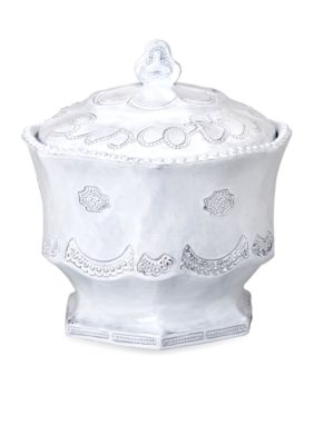Incanto White Lace Biscotti Jar 8.25-in. D x 8.5-in. H