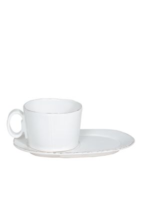 Lastra White Jumbo Cup - Oval Tray Sold Separately