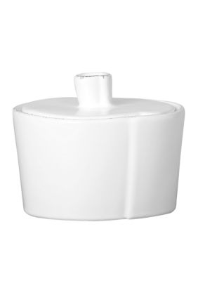 Lastra White Sugar Bowl 4.25-in.