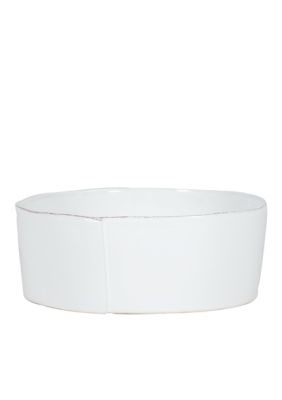 Lastra White Large Serving Bowl