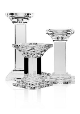 Godinger Square Column Candlestick Pair - Online Only