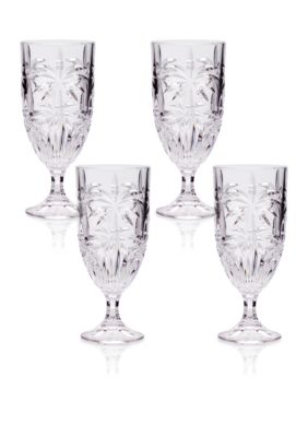 Godinger Palm Set of 4 Iced Beverages - Online Only