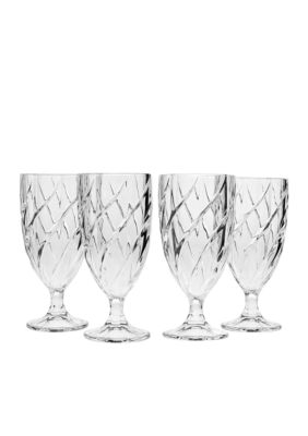 Godinger Crosswinds Set of 4 Iced Teas