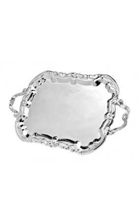 Godinger 20-in. x 14-in. Rectangular Tray with Handles - Online Only