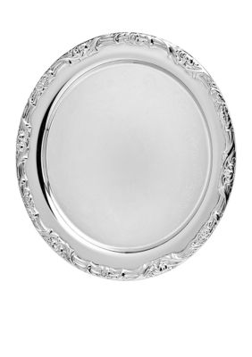 Godinger Round Floral Tray