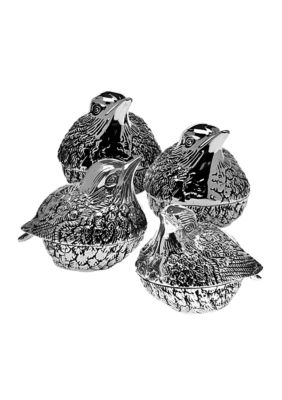 Godinger Set of 4 Birds Salt & Pepper Shakers