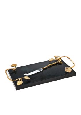 Godinger Gold Leaf Cheeseboard - Online Only