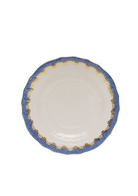 Fishscale Blue Dessert Plate