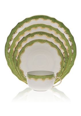 Herend Fishscale Green Place Setting