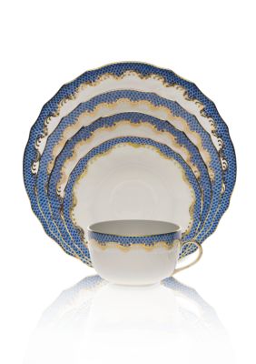 Herend Fishscale Blue Place Setting