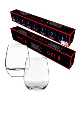 Riedel O Cabernet & Viognier's Value Pack Pay for 6/Get 8