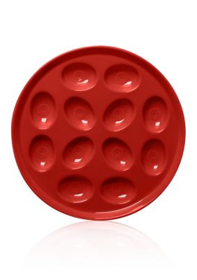 Scarlet Egg Plate