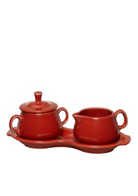 Scarlet Sugar/Cream Tray Set