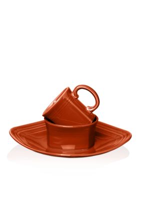 Paprika Square 3pc place setting