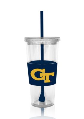 Georgia Tech Yellow Jackets Tumbler with Lid and Straw