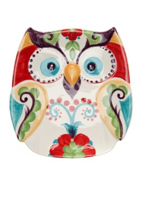 Bella Owl Oscar Appetizer Plate- 6.5-in x 6.2 x 1.2-in.